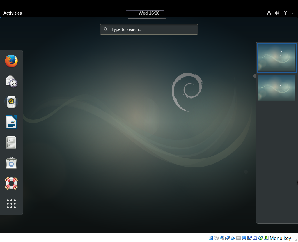 Debian Linux with XFCE Desktop