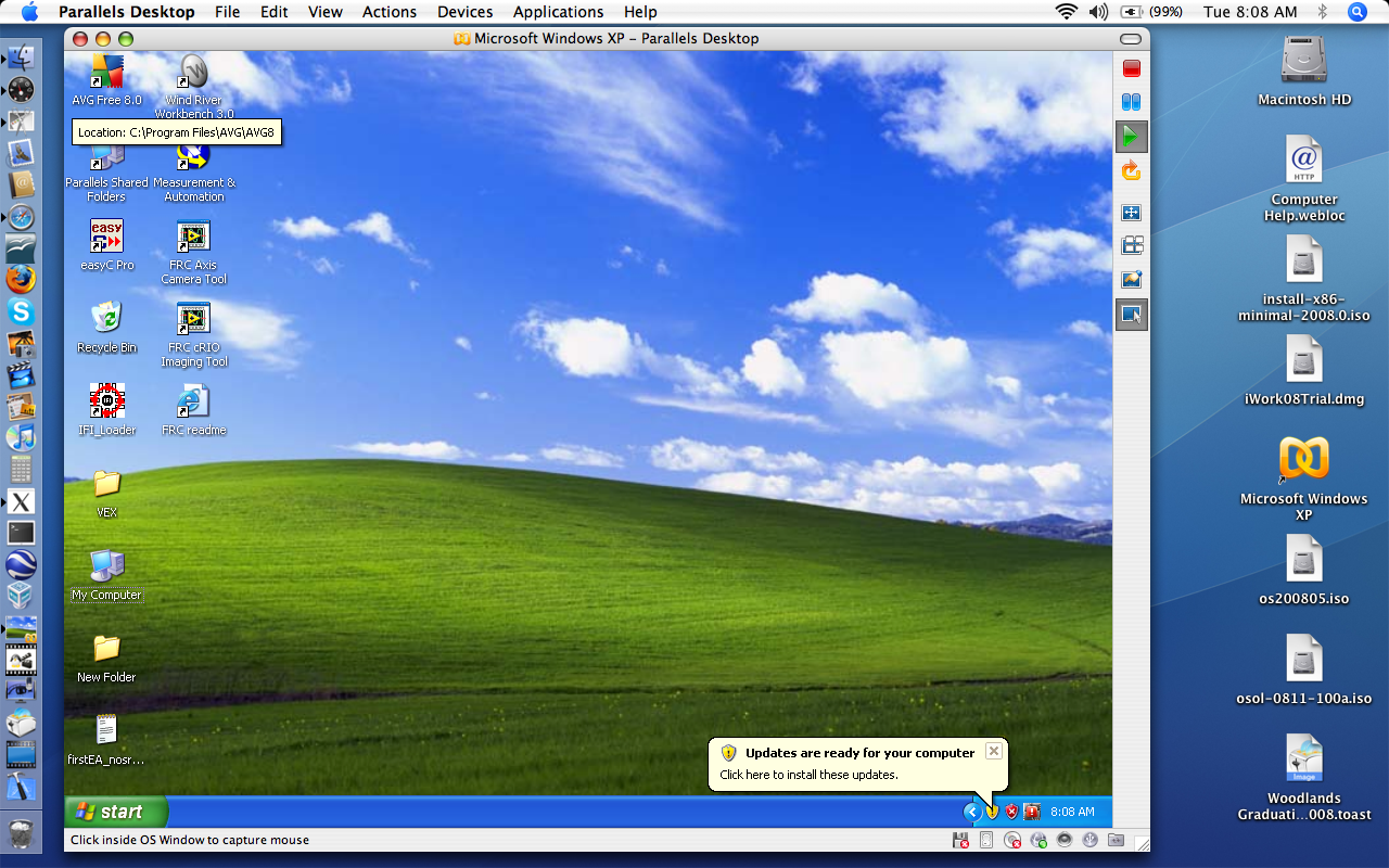 Virtual Machine Image Windows Xp